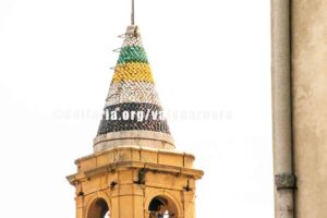 Chiesa di Sant'Antonino. Particolare Campanine in Ceramica di Caltagirone